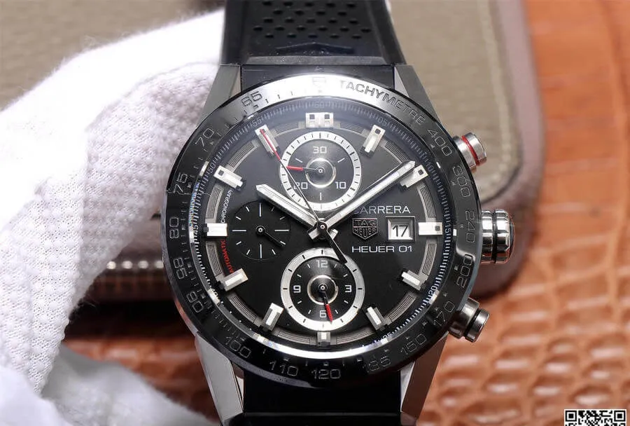 TAG Heuer Carrera CAR201Z.FT6046 XF Factory 1:1 Best Edition Replica Watch Black Bezel